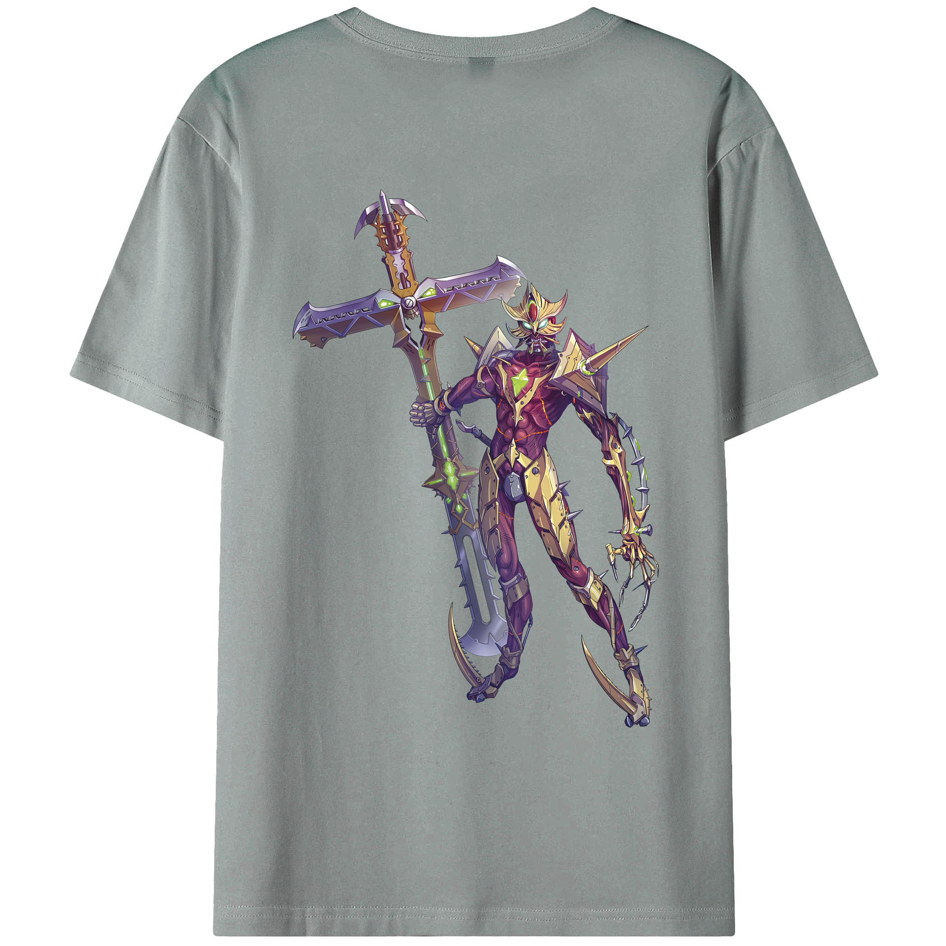 （画像用） ウルトラマン Ultraman 綿100％ メンズ半袖Tシャツ（バックプリント） 通気性